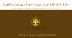 Desktop Screenshot of familyheritageestatesales.com